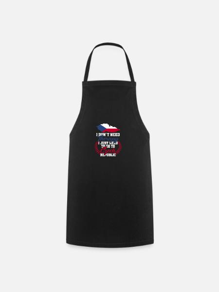 Czech Republic - Cooking Apron - black