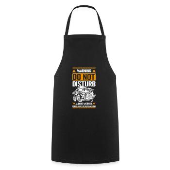Coal profession - Cooking Apron - black - Front - AI Model Male 185 dark (185cm)