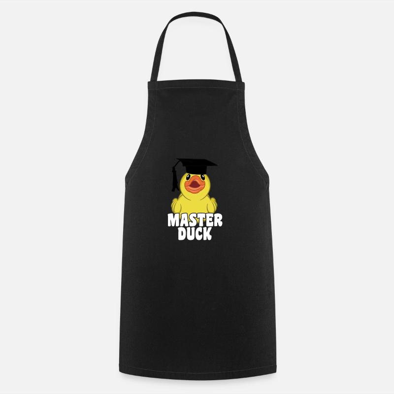 Master Duck Student Saying - Cooking Apron - black