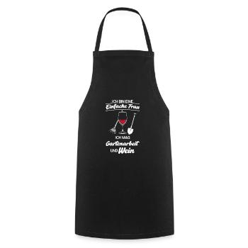 Wein Garten Gärtner Geschenk - Kochschürze - Schwarz - Vorne - AI Model Male 185 dark (185cm)