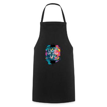Light Up Your Life - Cooking Apron - black - Front - AI Model Male 185 dark (185cm)