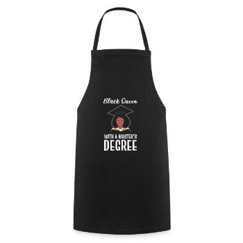 Master's Degree Graduation Ceremony - Cooking Apron - black - Front - AI Model Male 185 dark (185cm)