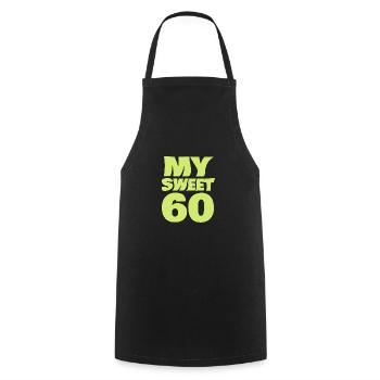 Sweet 60 - Cooking Apron - black - Front - AI Model Male 185 dark (185cm)