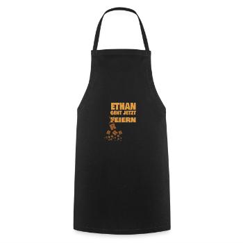 Geschenk für ethan - Kochschürze - Schwarz - Vorne - AI Model Male 185 dark (185cm)