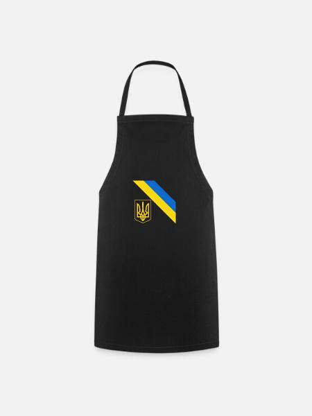 Ukrainisch - Kochschürze - Schwarz