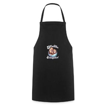 Official Sleep Shirt Otter Family Men Women - Cooking Apron - black - Front - AI Model Male 185 dark (185cm)
