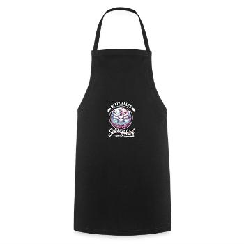 Chemise de nuit officielle Chat Famille Hommes Femmes - Tablier de cuisine - noir - Devant - AI Model Male 185 dark (185cm)