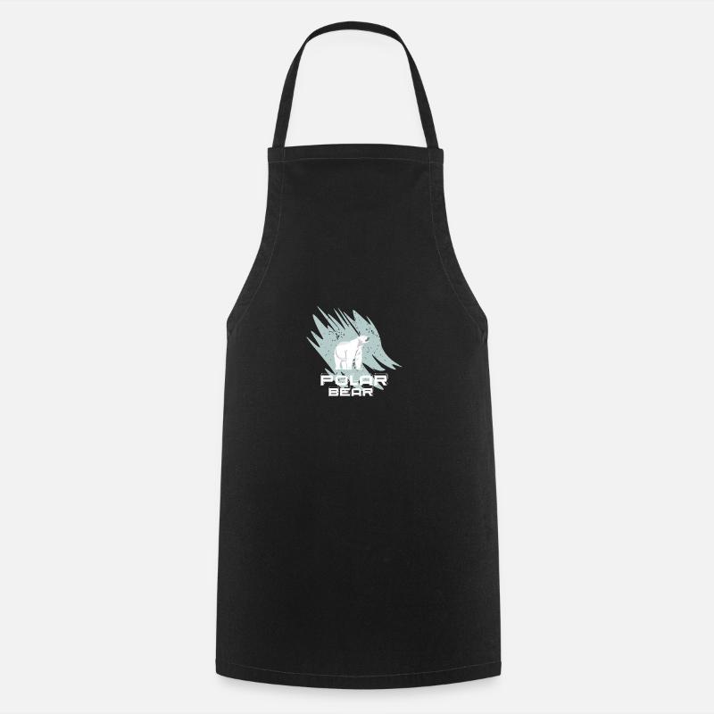 Polar bear - Cooking Apron - black