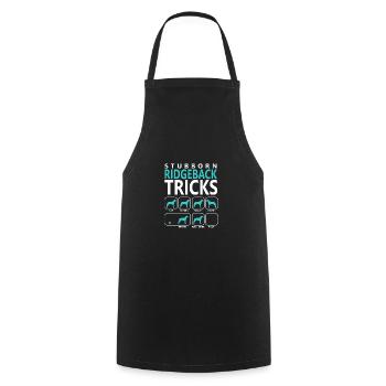 Stubborn Ridgeback Tricks - Cooking Apron - black - Front - AI Model Male 185 dark (185cm)
