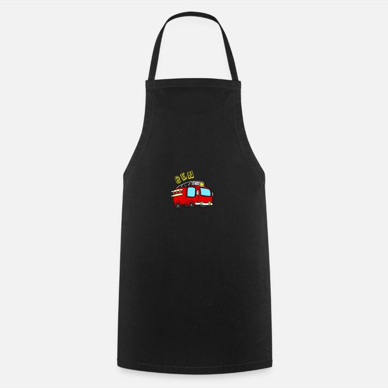 Pompiers - Tablier de cuisine - noir