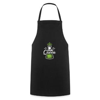 Sarcastic Chemistry Design Quote Lab Queen - Kochschürze - Schwarz - Vorne - AI Model Male 185 dark (185cm)