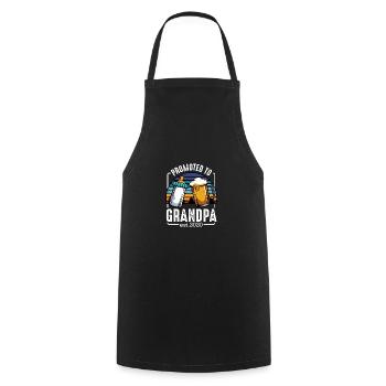 Promoted To Grandpa Est 2020 Expectant Grandpa Baby - Cooking Apron - black - Front - AI Model Male 185 dark (185cm)