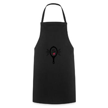 hallo schönling - Kochschürze - Schwarz - Vorne - AI Model Male 185 dark (185cm)