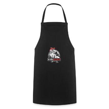 Mama Sauraus Dino Mamasaurus Rex Dinosaur - Cooking Apron - black - Front - AI Model Male 185 dark (185cm)