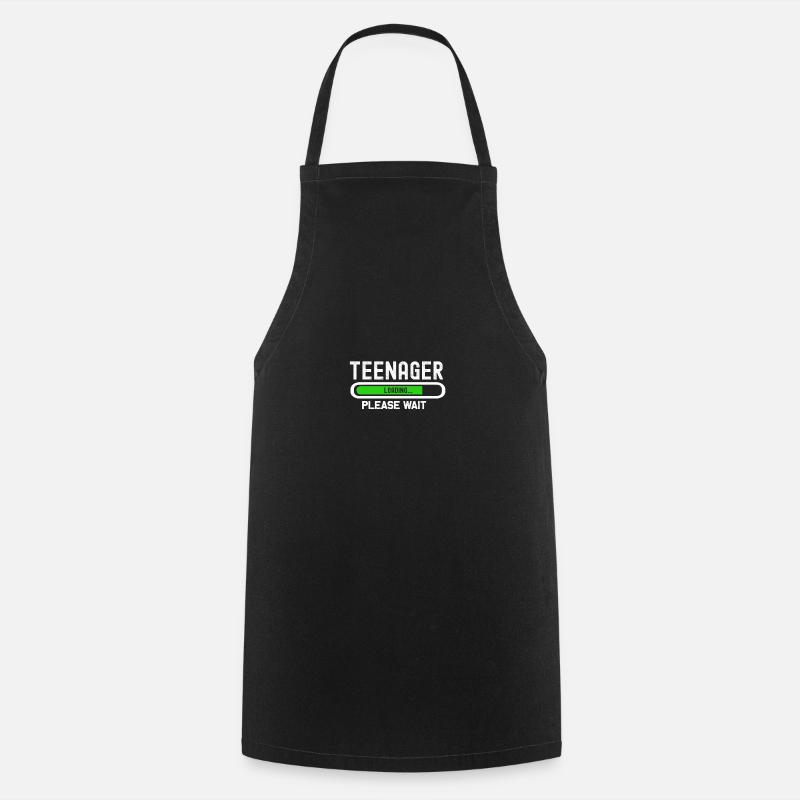 enager loading, please wait - Cooking Apron - black