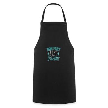 Motif marathon pour les coureurs et les joggeurs - Tablier de cuisine - noir - Devant - AI Model Male 185 dark (185cm)