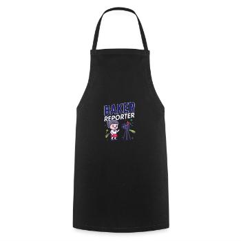 Baker Reporter Camera Microphone Girl Stars Quote - Cooking Apron - black - Front - AI Model Male 185 dark (185cm)