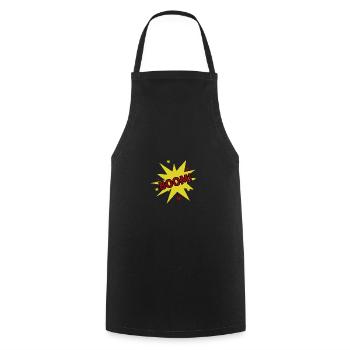 BOOM! - Cooking Apron - black - Front - AI Model Male 185 dark (185cm)