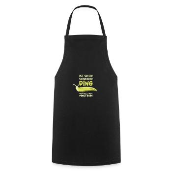 Ist So Ein Schnecken Ding du würdest es nicht - Kochschürze - Schwarz - Vorne - AI Model Male 185 dark (185cm)