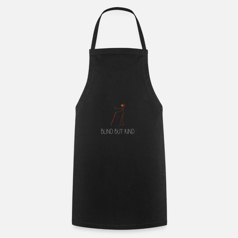 Blind Blind Visually Impaired Funny Gift - Cooking Apron - black