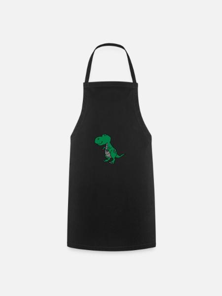 dinosaurs 02 - Cooking Apron - black