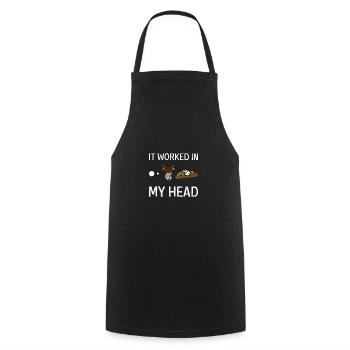 Billiards Pool Gift Funny - Cooking Apron - black - Front - AI Model Male 185 dark (185cm)