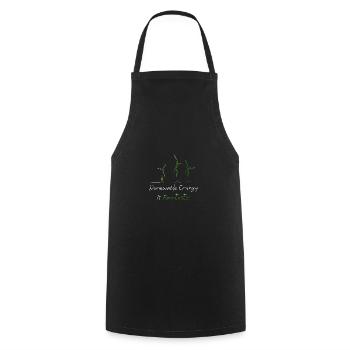 Éolienne protection du climat Transition énergétique Protection de l’environnement - Tablier de cuisine - noir - Devant - AI Model Male 185 dark (185cm)