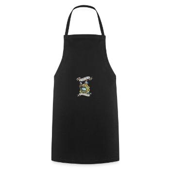 Aale und Bier lustiger Spruch zum Angeln Geschenk - Kochschürze - Schwarz - Vorne - AI Model Male 185 dark (185cm)