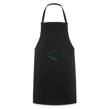 Pôle Sud de l’Antarctique - Tablier de cuisine - noir - Devant - AI Model Male 185 dark (185cm)