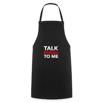 True Crime Crime Podcast Gift - Cooking Apron - black - Front - AI Model Male 185 dark (185cm)
