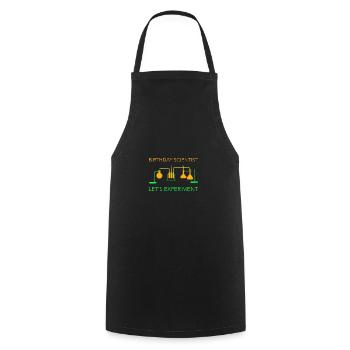 Scientist Birthday Nine Science - Cooking Apron - black - Front - AI Model Male 185 dark (185cm)