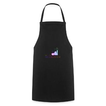 Scientifique Anniversaire Huit Science - Tablier de cuisine - noir - Devant - AI Model Male 185 dark (185cm)