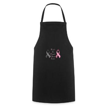 Chemo Krebstherapie Krebs Geschenk - Kochschürze - Schwarz - Vorne - AI Model Male 185 dark (185cm)