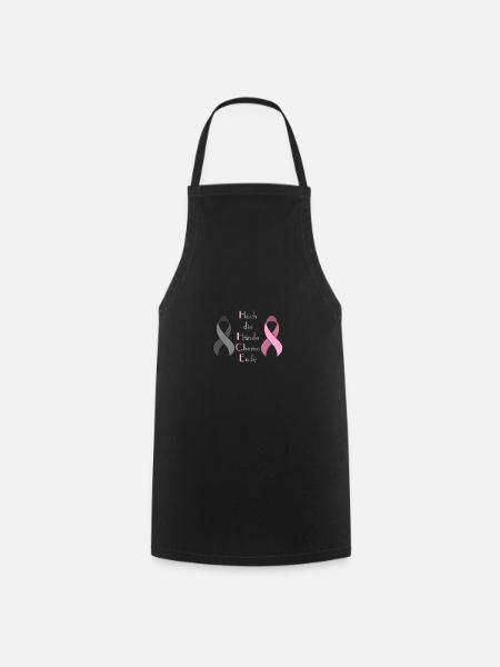 Chemo Krebstherapie Krebs Geschenk - Kochschürze - Schwarz