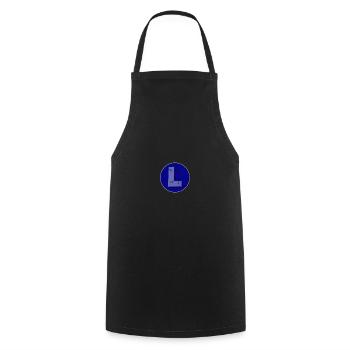 L-T-Shirt - Kochschürze - Schwarz - Vorne - AI Model Male 185 dark (185cm)