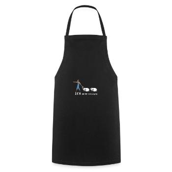 Schafe Hirte Follower Geschenk Schäfer Schafbock - Kochschürze - Schwarz - Vorne - AI Model Male 185 dark (185cm)