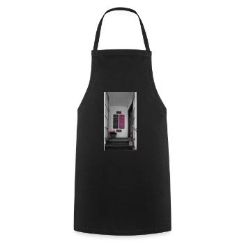 Graues Kopenhagen - Kochschürze - Schwarz - Vorne - AI Model Male 185 dark (185cm)