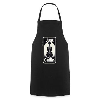 Juste Cellin' 11 - Tablier de cuisine - noir - Devant - AI Model Male 185 dark (185cm)