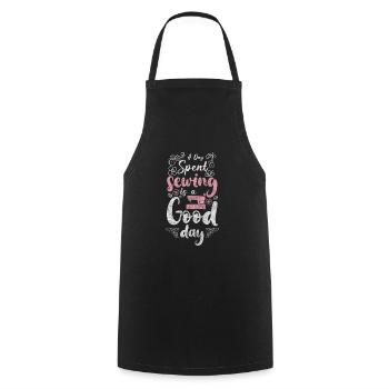 Vêtements à l’aiguille au Crochet à la main - Tablier de cuisine - noir - Devant - AI Model Male 185 dark (185cm)