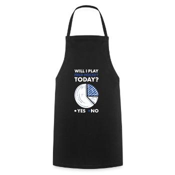 Sport Will I Play Field Hockey - Cooking Apron - black - Front - AI Model Male 185 dark (185cm)