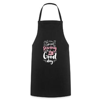 Profession de couture plus proche - Tablier de cuisine - noir - Devant - AI Model Male 185 dark (185cm)