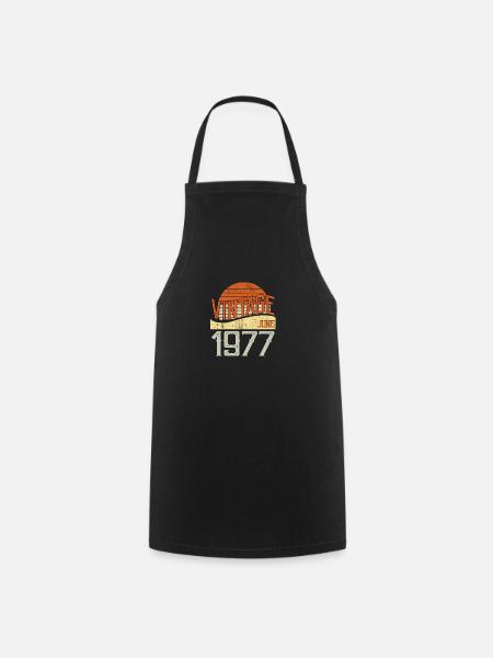 Vintage June 1977 - Cooking Apron - black