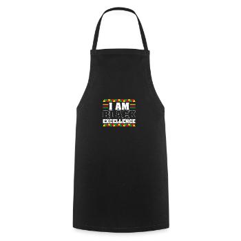 Black Woman African American Pride - Cooking Apron - black - Front - AI Model Male 185 dark (185cm)