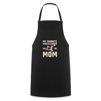Pom-pom girl Cheerleading Gymnastique Danseuse - Tablier de cuisine - noir - Devant - AI Model Male 185 dark (185cm)