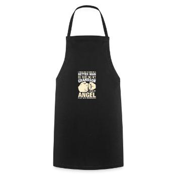I asked God to make me a better man - Cooking Apron - black - Front - AI Model Male 185 dark (185cm)