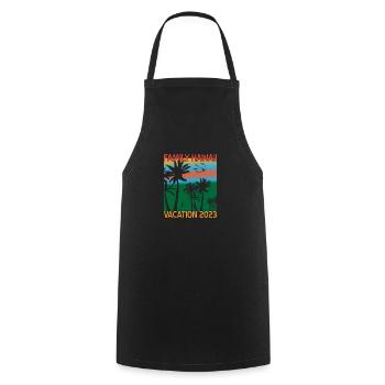 Family Hawaii Vacation 2023 Beach In Hawaii - Cooking Apron - black - Front - AI Model Male 185 dark (185cm)