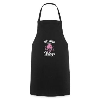 Méduse Méduse Océan Créatures Marines Motif - Tablier de cuisine - noir - Devant - AI Model Male 185 dark (185cm)