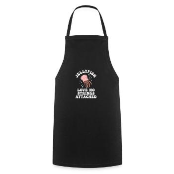Méduse Méduse Océan Créatures Marines Motif - Tablier de cuisine - noir - Devant - AI Model Male 185 dark (185cm)