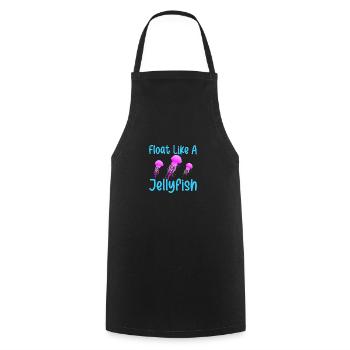Jellyfish Jellyfish Ocean Sea Life Motif - Cooking Apron - black - Front - AI Model Male 185 dark (185cm)