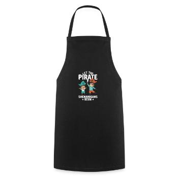 Pirates - Gadgets Crossbones Freebooter - Cooking Apron - black - Front - AI Model Male 185 dark (185cm)